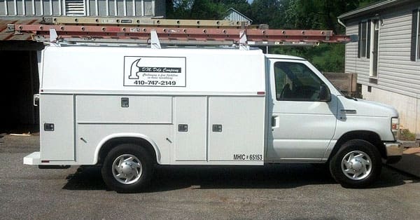 DM Delp Company Work Van